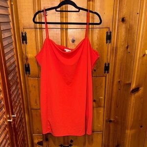 H&M Vibrant Red Camisole Dress